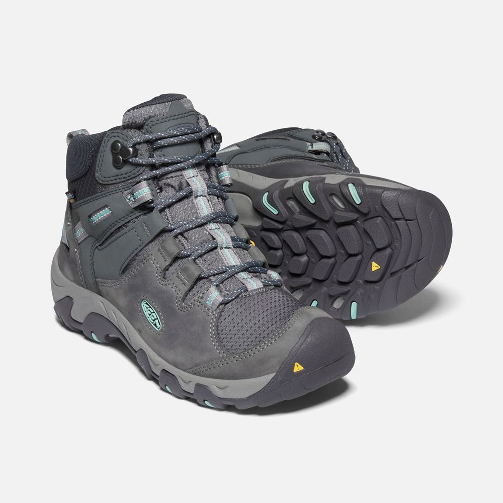 Keen Outdoor Bot Kadın Koyu Gri - Steens Deri Waterproof - Türkiye KLDF39058